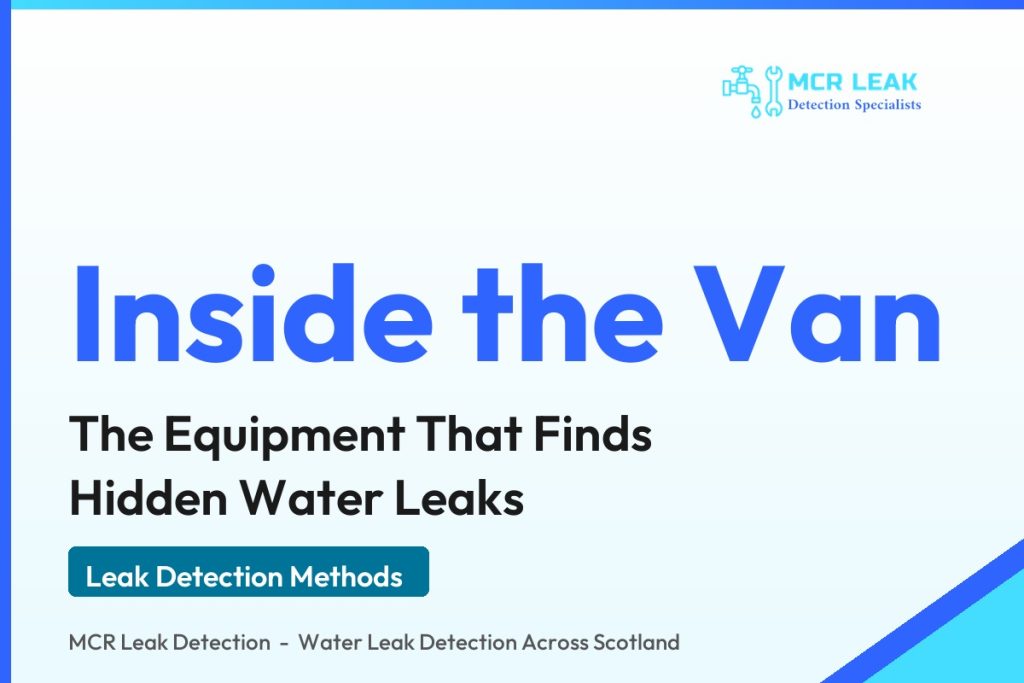 leak detection equipment - branded MCR guide card (MCR Leak Detection)