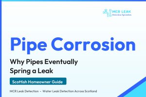 pipe corrosion - branded MCR Leak Detection guide card