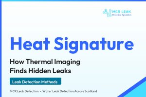 thermal imaging leak detection - branded MCR Leak Detection guide card
