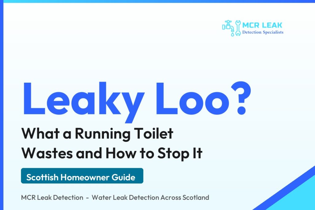 toilet keeps running - branded guide graphic (MCR Leak Detection)